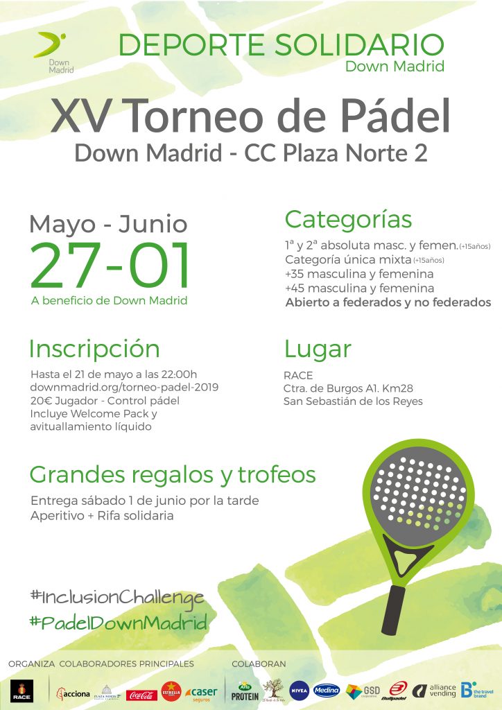 torneo de P&aacute;del Down Madrid