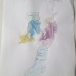 Pintando calcetines desparejados