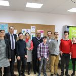 Grupo de jóvenes con discapacidad de Down Madrid y DELL