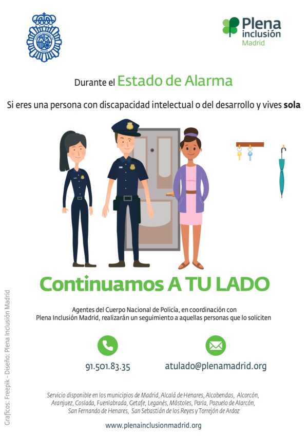 Policia Nacional acompaña a personas con discapacidad intelectual 