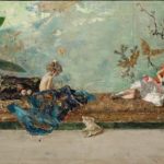 los hijos del pintor en el salón japonés Concurso Pintura Down Madrid